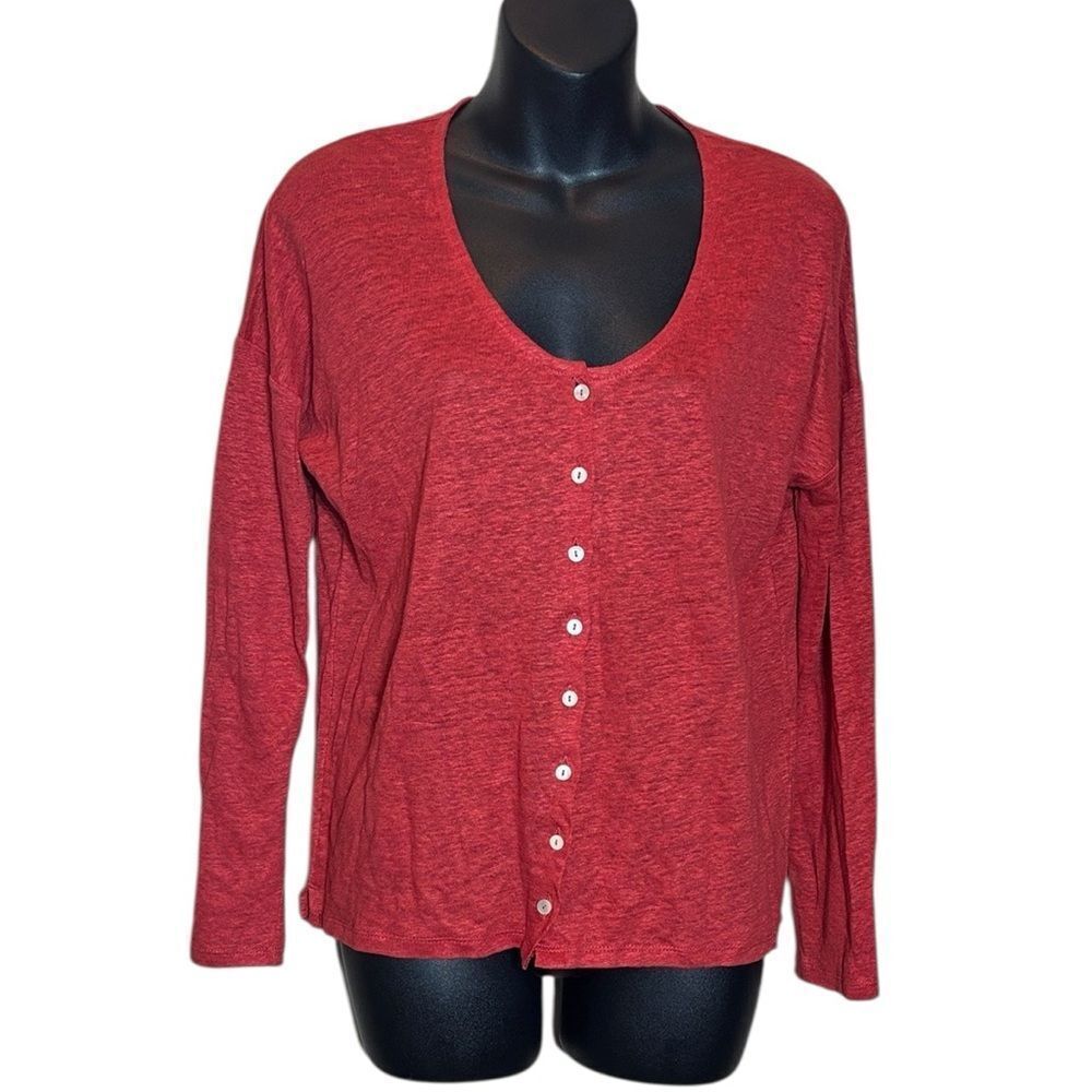 Wrap London‎ women’s 4 100% linen top capsule quiet luxury sustainable buttons